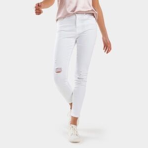 Francescas White Distressed Skinny Jeans